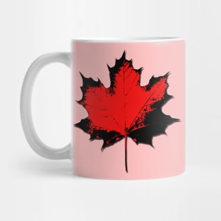 Maple Leaf Stamp Dark Mug